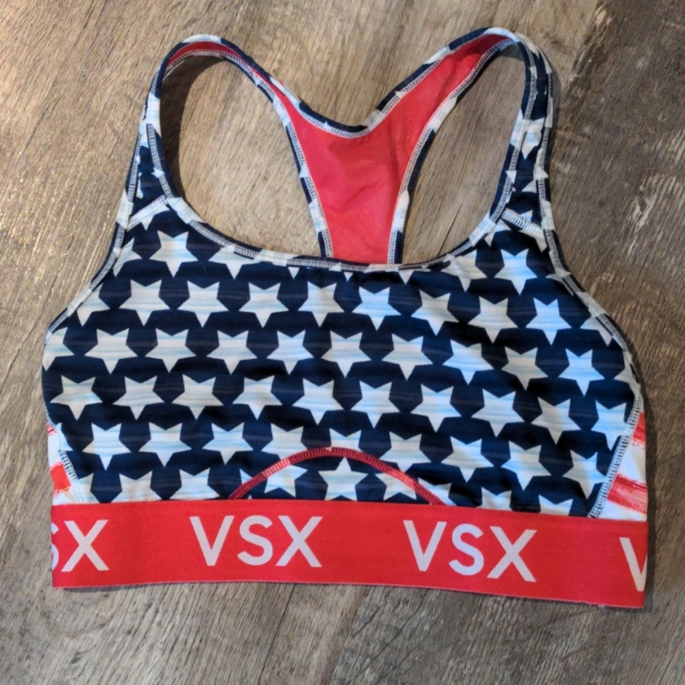 Victoria's Secret VSX American Flag Sports Bra